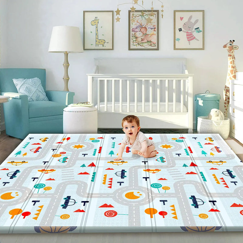 Folding Mat Children's Rug 180x200cm Waterproof