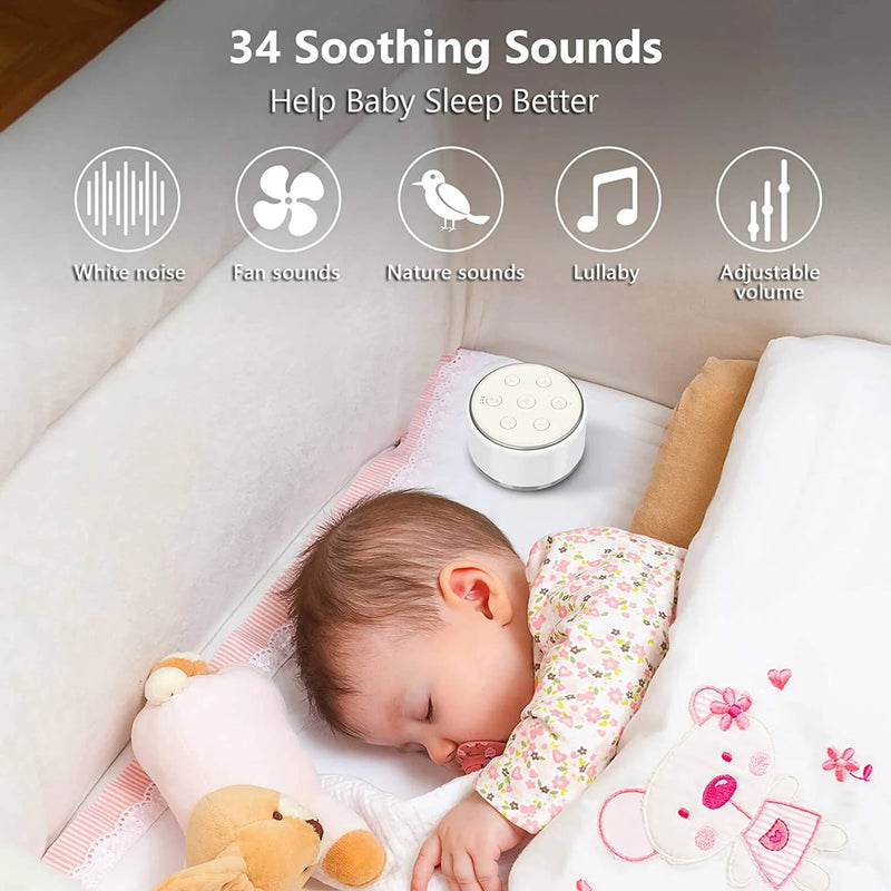 White Noise Machine Desktop Sleep Sound Machine for Baby Sleep