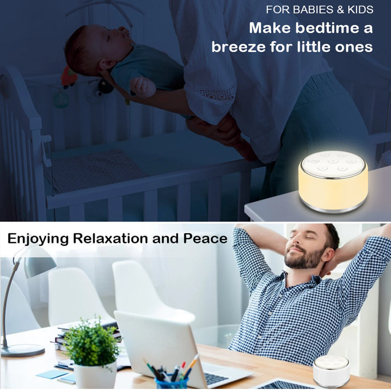 White Noise Machine Desktop Sleep Sound Machine for Baby Sleep